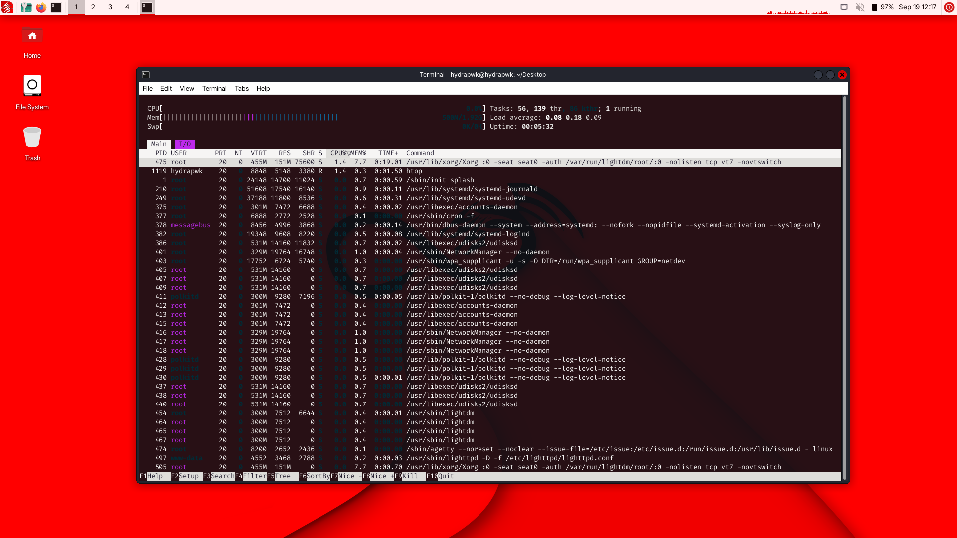 HydraPWK Dark GTK theme
